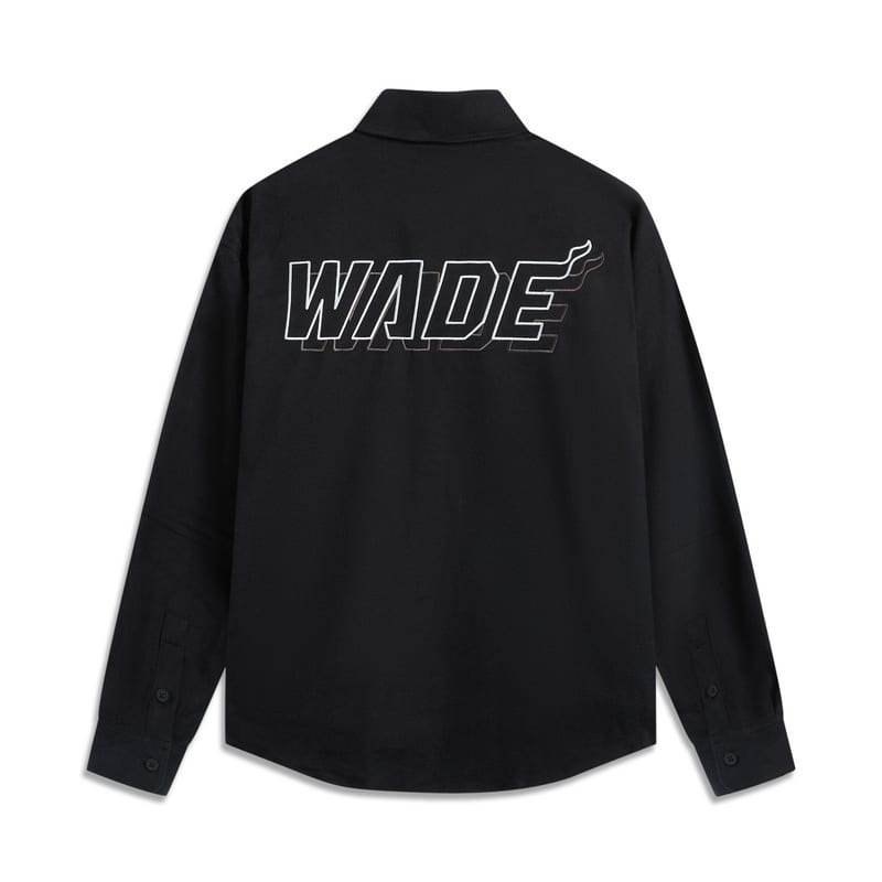 Li Ning Shirts Unisex Black Lapel Moderate AFDUC31-1