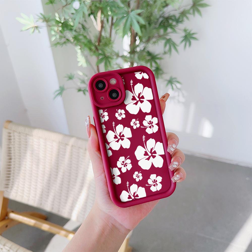 Elegant Flowers Pattern Soft TPU Phone Case for iPhone 17 Air 16 15 14 Pro Max Plus 13 12 Mini 8 7 X Xs Back Cover