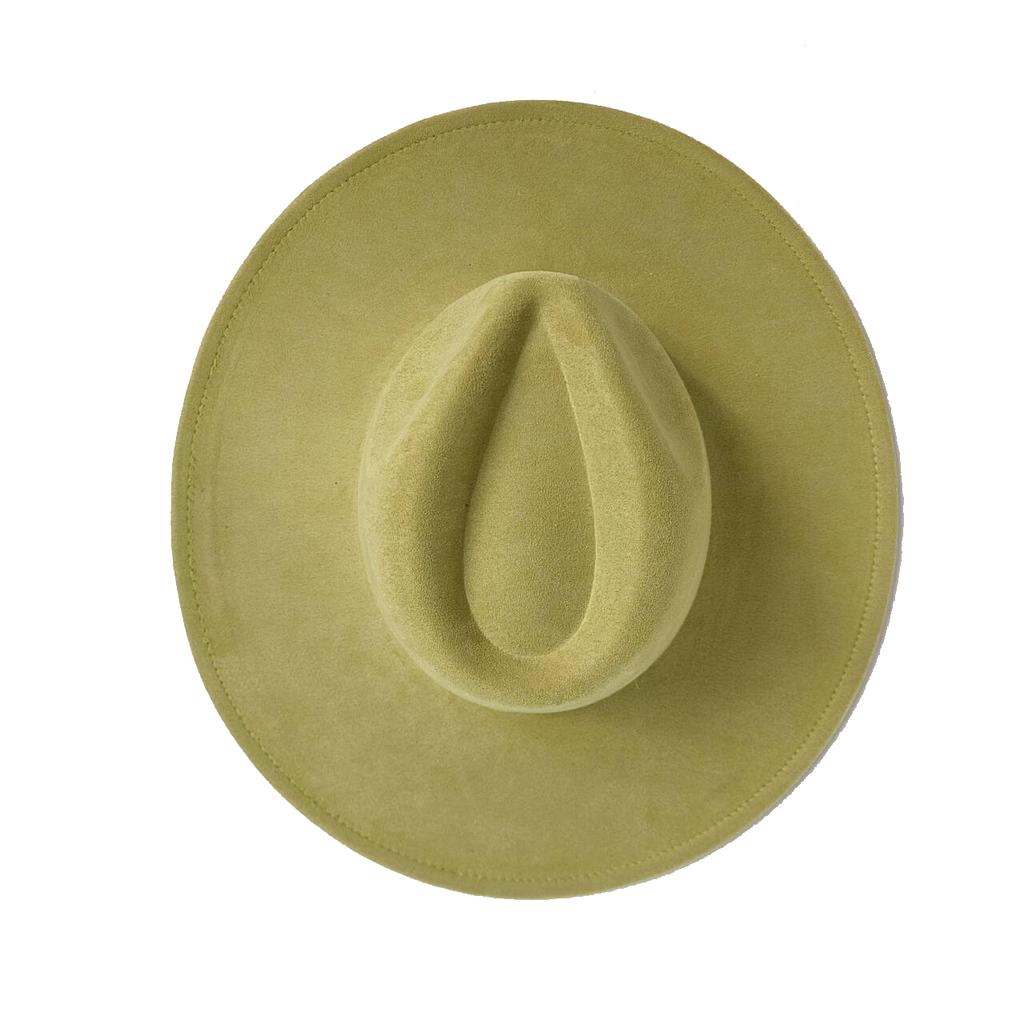 For Burning Vegan Suede Fedora Rancher Hats Blank Hats Multicolor Heart Shaped Top 9.5Cm Brim Unisex Jazz Hat Church Hat