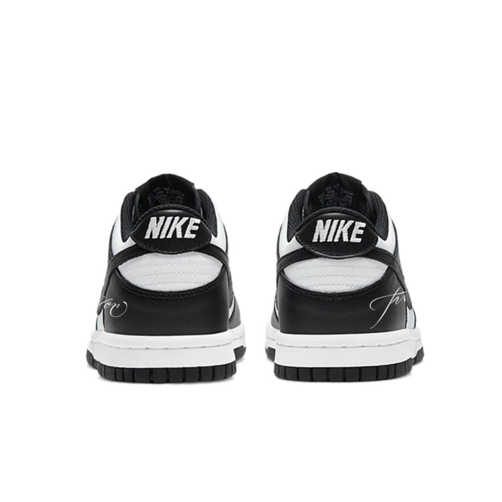 Nike Dunk Slip Resistant Lightweight Low top Skateboard Shoes Unisex Black White DD1391-100(Team531-Forever)