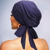Für Bestseller Langschwanz Gestreifte Kopftuch Mütze Fliege Elastisches Band Atmungsaktive Basecap Heimgebrauch Turban Stil Chemotherapie