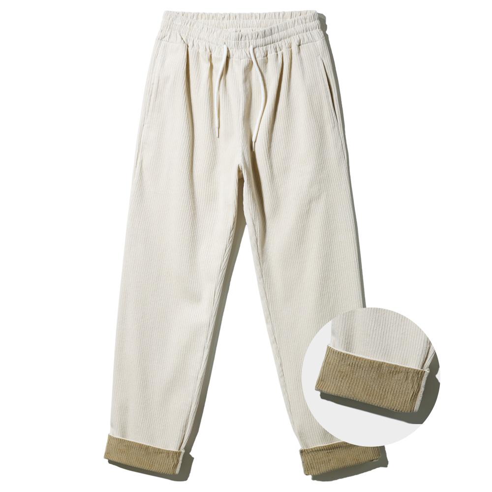 ALVINCLO Corduroy Color Block Semi-Wide Training Pants Pan1763 (3 Colors)