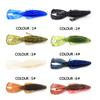 10pcs 8cm iscas macias de camarão, minhoca, craws, iscas, camarão artificial de silicone para robalo, perca, lúcio, isca