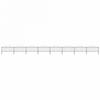 Garden Fence - vidaXL - Steel - 0.5-0.75 X 13.6m - Black - Panels and Posts Included