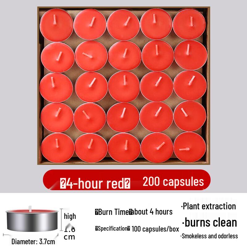 Bei Yi Pin Smokeless Odorless 4-Hour Cup-Shaped Heating Candles