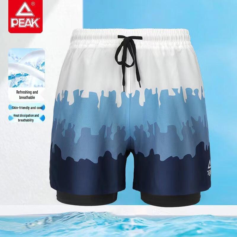 Peak Men s Double-Layer Swimming Trunks