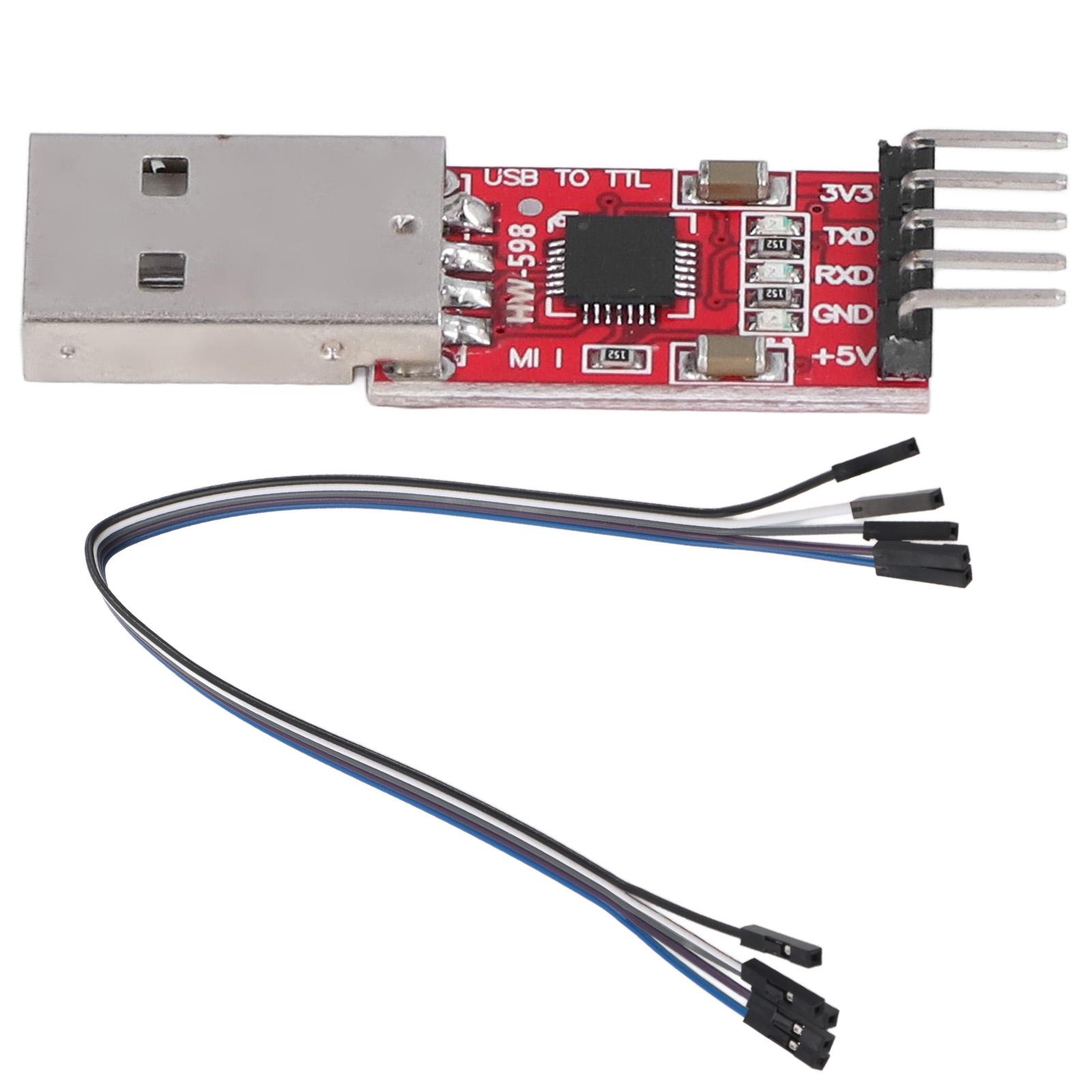 

USB to TTL Module Serial Converter Adapter STC Downloader Male Head with Jump Wire