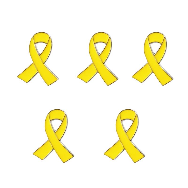 

5-20pcs Yellow Ribbon Bring Them Home Pin Anti-Violence Awareness Brooches Stylish Enamel Breastpins Badges Ornament Jewelry