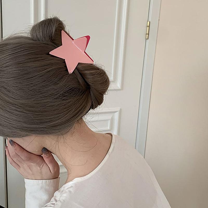 Trendy Cool Shiny Star Hair Clips Claw Y2K Accessories Punk Irregular Pentagram Women Girl Hairpin Party Hair Accessories