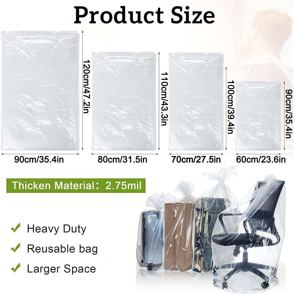 1Pcs Large-capacity Plastic Moving Bag  Luggage Suitcase Comforter Blanket Big Plush Toy