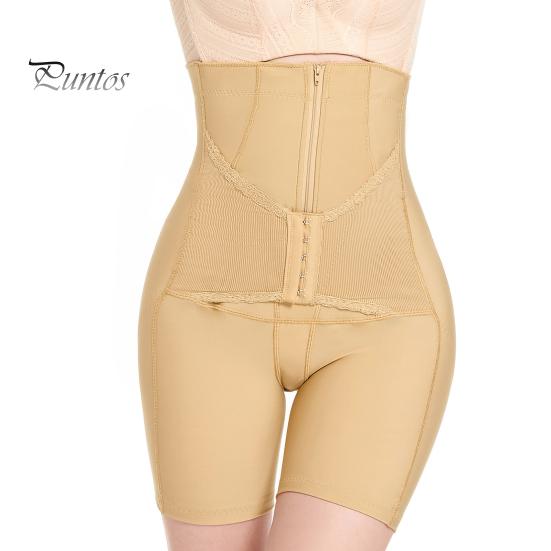 

Корректирующие брюки с высокой талией и застежкой-молнией, с пряжкой, регулируемая плотность, корректирующее белье, женские аксессуары 2XL бежевый