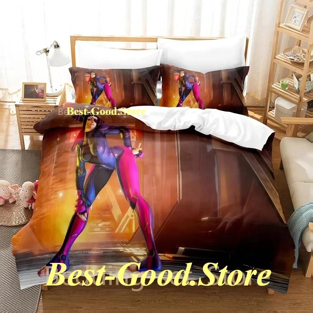Hip Hop Game Juri Han Bedding Set Printed Bed Set With Pillowcase Bed Duvet Cover Soft Single Double Queen Super King Size