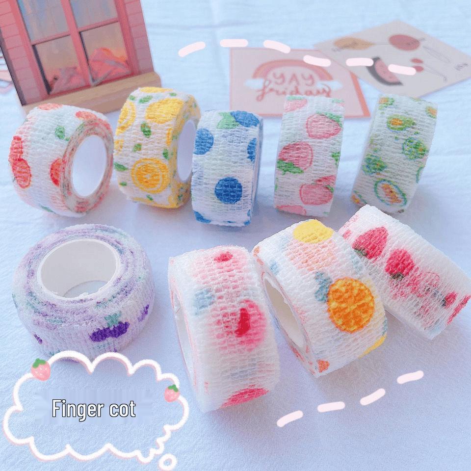 

Мультяшный пишущий напальчник: Пластырь эластичный самоклеящийся от мозолей для студентов 2.5cm x 2m