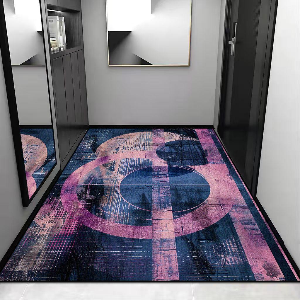 

Geometric Style Big Living Room Flannel Rugs Home Decoration Luxury Bedroom Carpet Washable Mat for Floor Lounge Rug Cloakroom 60x90cm