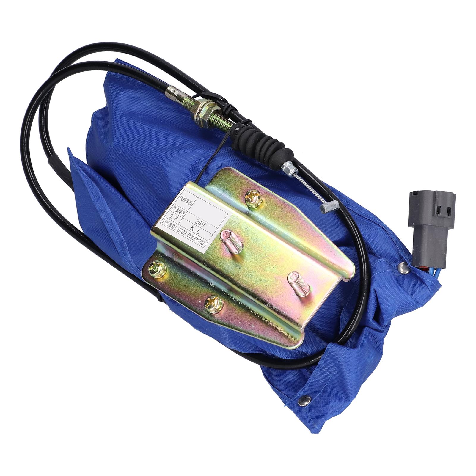 

Stop Solenoid Motor Electric Flameout for SY Excavator Engine Parts 1.05meter 24V