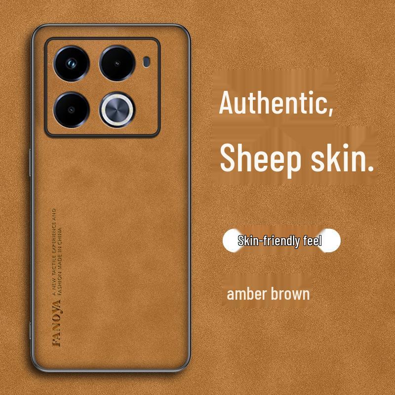 Infinix Note40 Pro+ Sheepskin 5G Phone Case: Solid Color Business Protective Cover