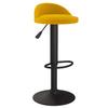 Yellow Velvet Bar Stool