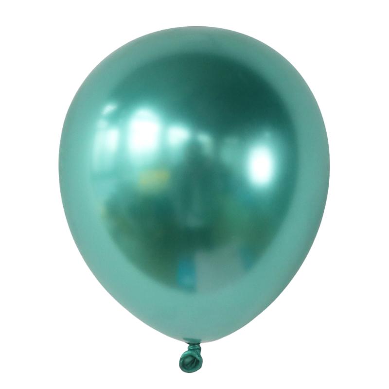 

10 дюймов 50 шт. Латексный шар Золотой Серебряный Зеленый Синий Свадьба День рождения Латекс Металлик Хром Украшение шара Вечеринка для новорожденного Детская игрушка 10inch зелёный