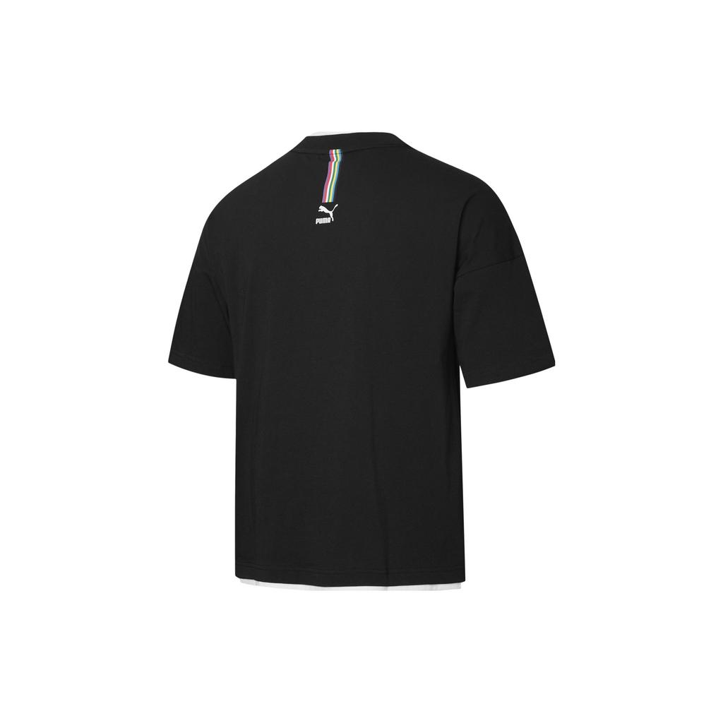 PUMA Set-in Sleeve T-Shirt Unisex Black 532257-01