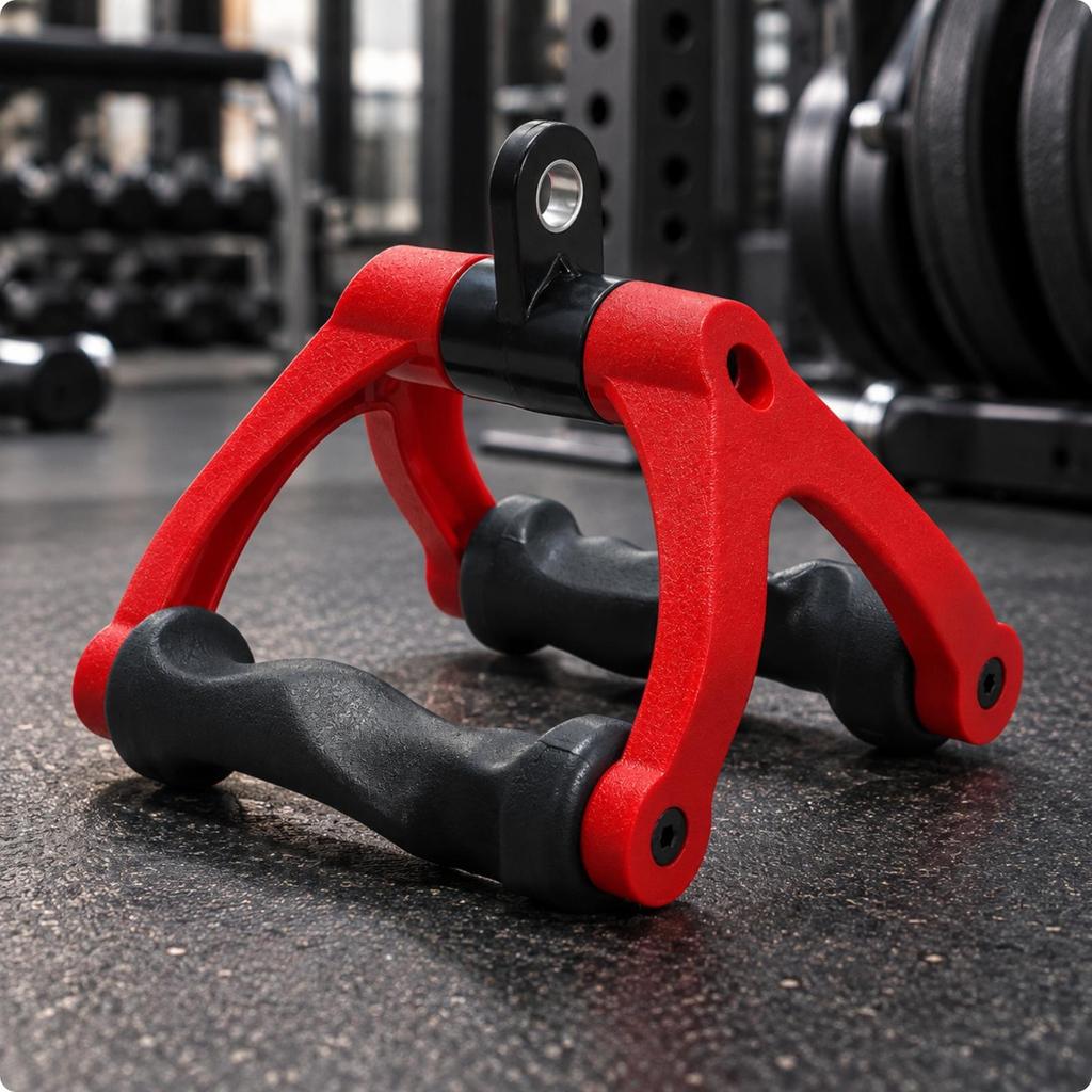 VShaped Lat Pulldown Handle Textured Grip and Row Wide Compatibility for Back