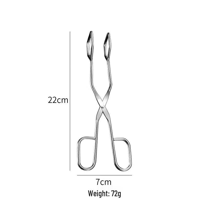 Stainless Steel BBQ Charcoal & Food Tongs Set