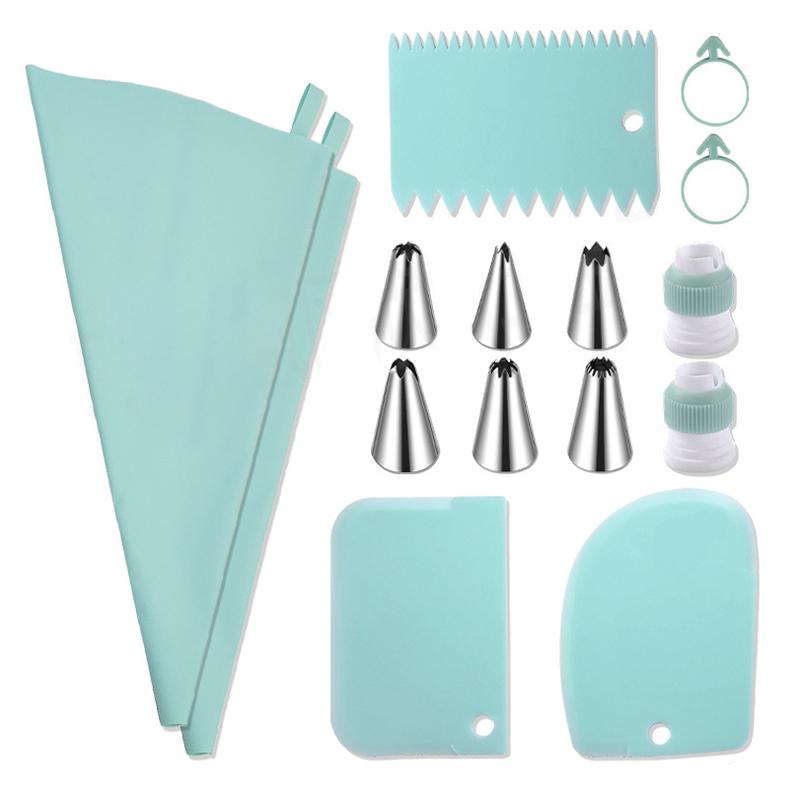 Stainless Steel Kitchen Baking Cake Decorating Tool Silicone Piping Nozzles