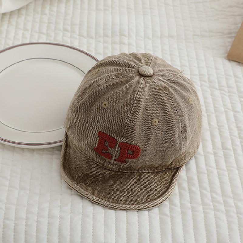 

Baby Baseball Cap Soft Brimmed Peaked Cap Letter Sun Protection Kids Hat