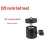 Q29 Universal 360° Metal Gimbal Tripod Head with 1/4 Bracket Adjustment