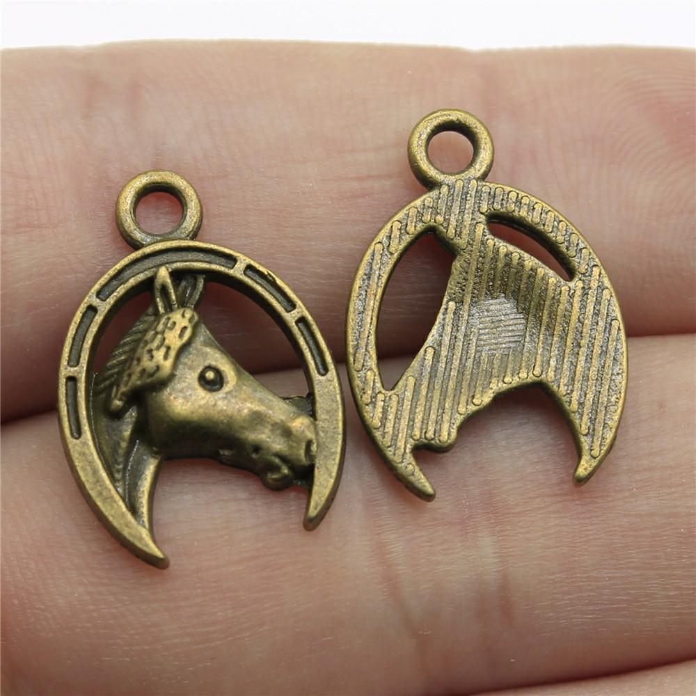 10pcs Lucky Horseshoe Horse Shoe Charms For Jewelry Making Antique Jewelry Making DIY Handmade Craft