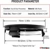 4 Pieces Wheel Center Caps 75mm 69mm Black Wheel Covers Center Covers