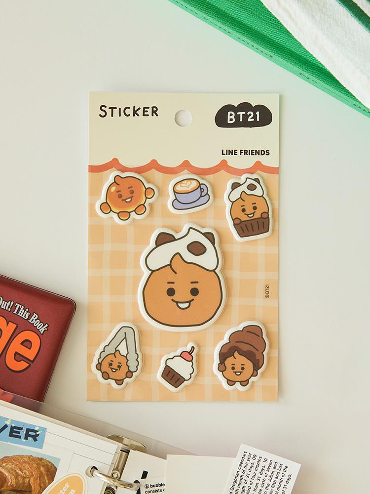 Декоративная наклейка BT21 SHOOKY на тему пекарни