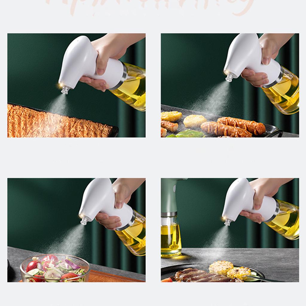 Electric Oil Sprayer Household Oil Vinegar Bottle Kitchen Electric Booster Atomizing Oil Spray Bottle Barbecue Cooking Oil Spray Bottle