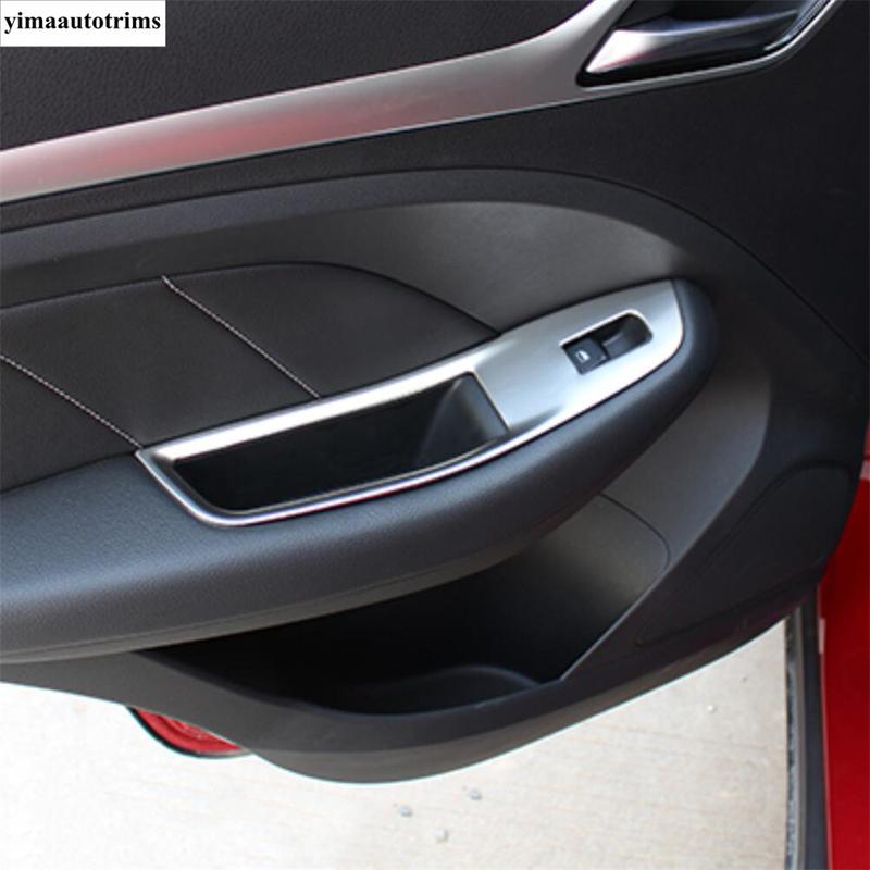 For MG ZS EV 2018 - Car Inner Door Window Glass Lift Button Switch Control Panel Frame Cover Trim Accessories Interior Kit