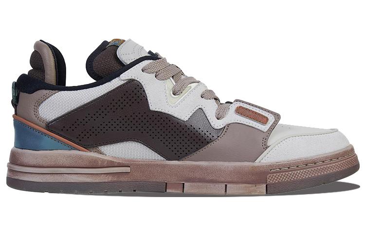 Li Ning Wave Pro Bronze Slip Resistant, Abrasion Resistant, Lightweight Low top Skateboard Shoes Men's Blue Umber AECT059-1