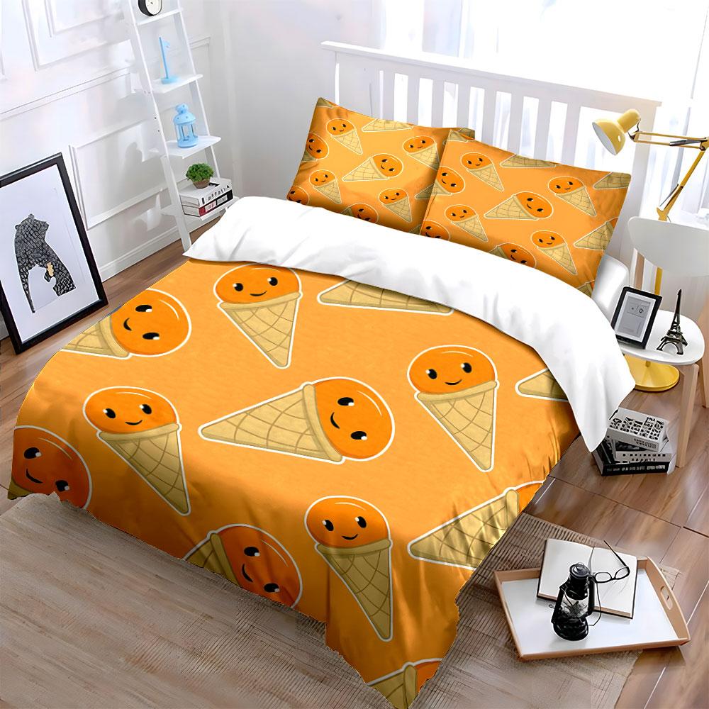 Sweet Smiles, Cozy Cones. Bedding Sets Duvet Covers Pillowcases(1* Duvet Cover 2* Pillowcases Without Duvet Insert)