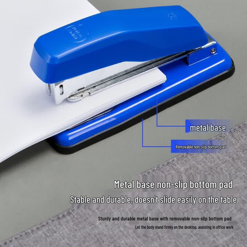 Deli Rotatable Metal Stapler, 50-Sheet Capacity (2-Pack)