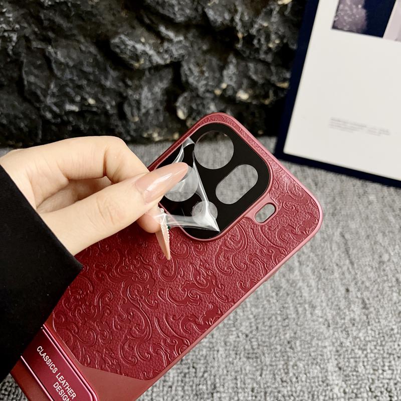 For Oppo Find X9 X8 Pro Ultra Embossed Dragon Pattern Leather Invisible Metal Kickstand Anti-Fingerprint Comfortable Grip Cover