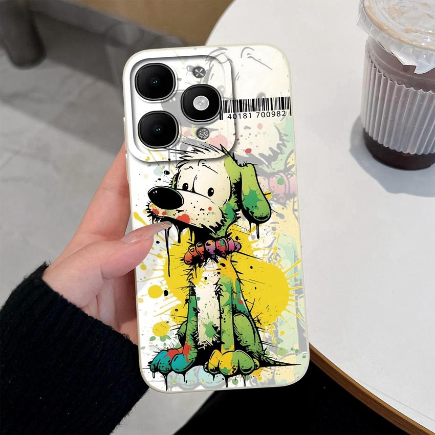 For itel A90 A50C A80 P60 S25 Ultra Power 70 Phone Cover Pretty Flower Pattern Smooth Liquid Silicone Screen Protector Shockproof Case For itel Casing