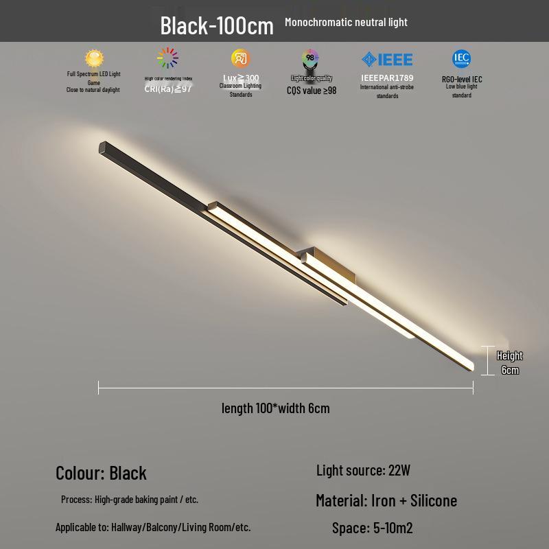 2025 Modern Minimalist Hallway & Corridor Light - Simple Design for Entrance, Balcony & Wardrobe Spaces