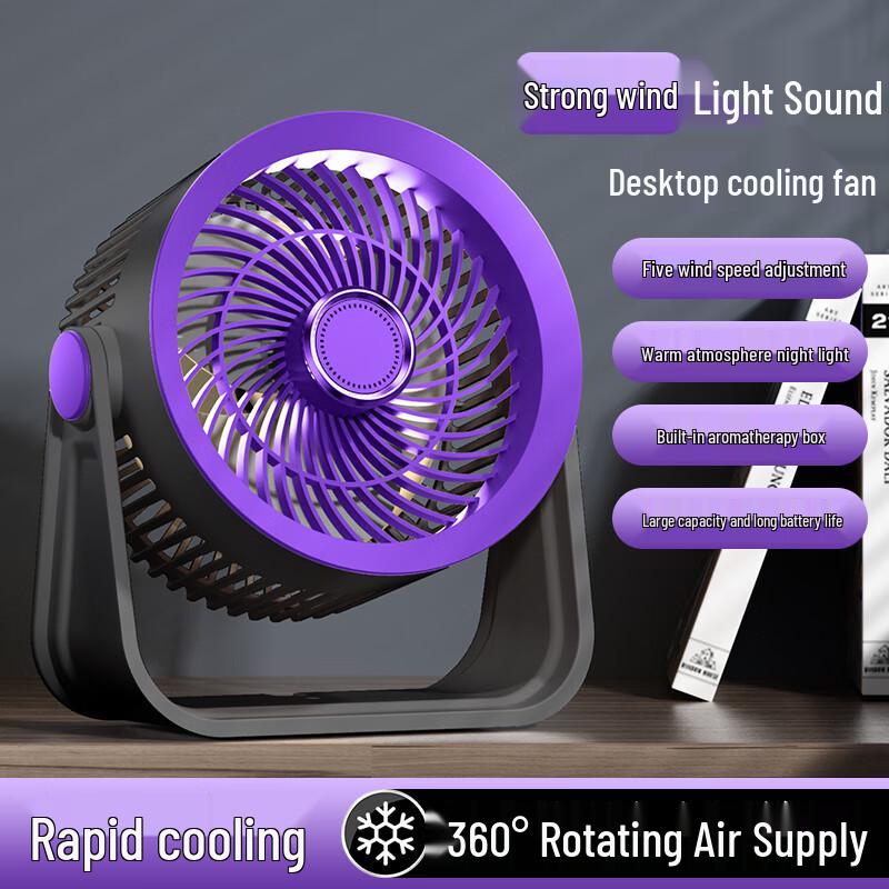 JIEBO S35 USB Desk/Wall-Mounted Cooling Fan