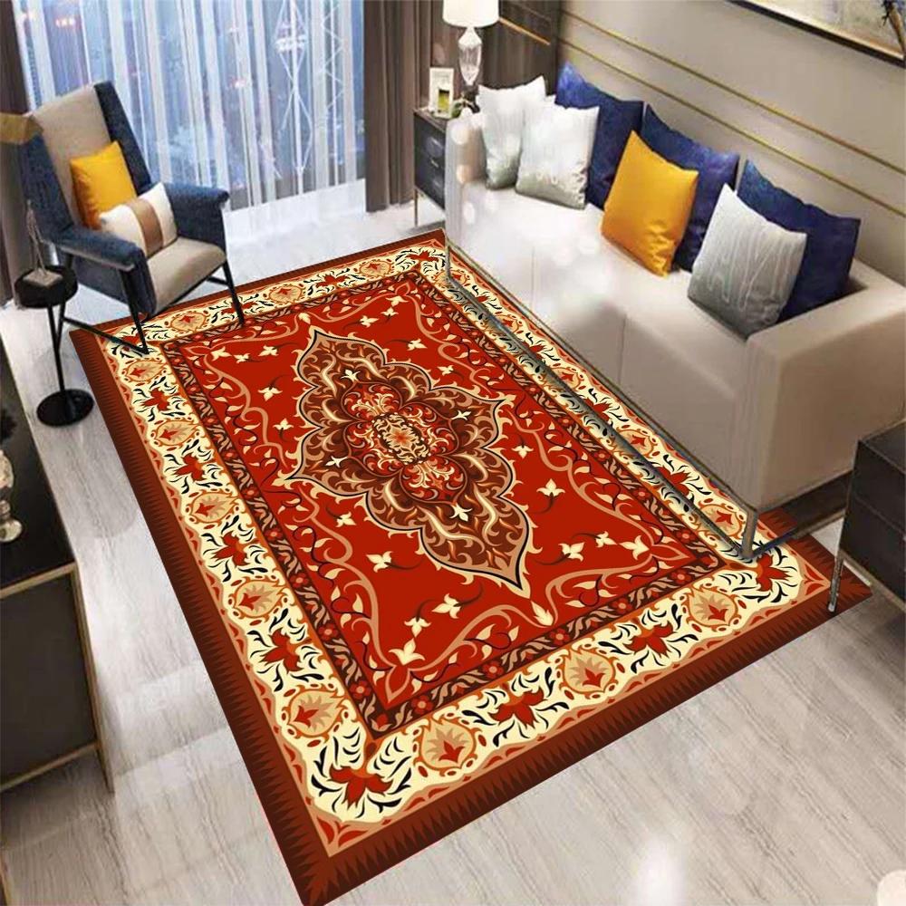 Retro Evropa Bohémský Perský Styl Koberec Obývací Pokoj Pohovka Ložnice Noční Stolek Kuchyň Vstupní Dveře Rohožka Protiskluzový Jemný Dekor Koberec
