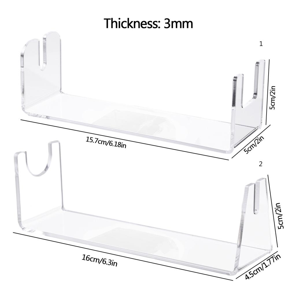 Clear Acrylic Knives Display Stand Cutter Collection Transparent Decorative Rack for Home Kitchen Restaurant Exhibition