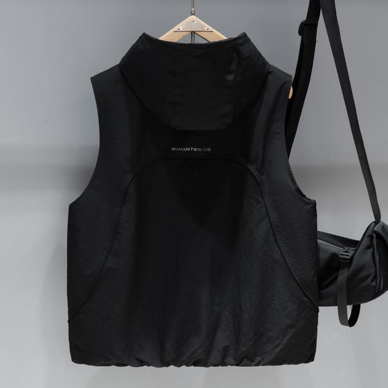 Unisex Lightweight Hooded Vest, Breathable Mesh Lined Casual Outdoor Gilet (M-2XL)