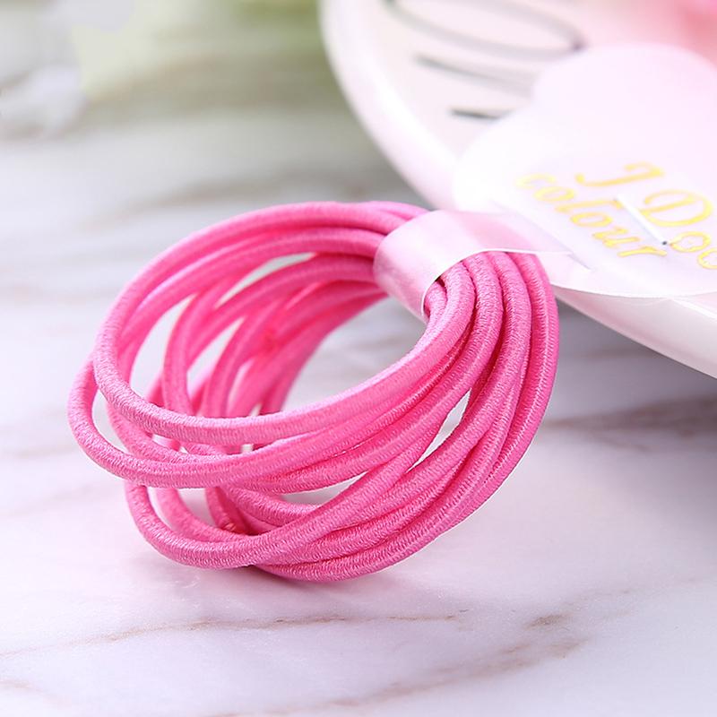 100PCS/bags  2mm Diameter 3cm  Kids Nylon Elastic Hair Bands Ponytail Holder Rope Elasticity Hair Ties for DIY Hair Accessories