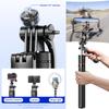 Stainless Steel Telescopic Selfie Stick Tripod Foldable Rotatable 360 Panoramic Shooting 1708mm Extended Length for Smartphone