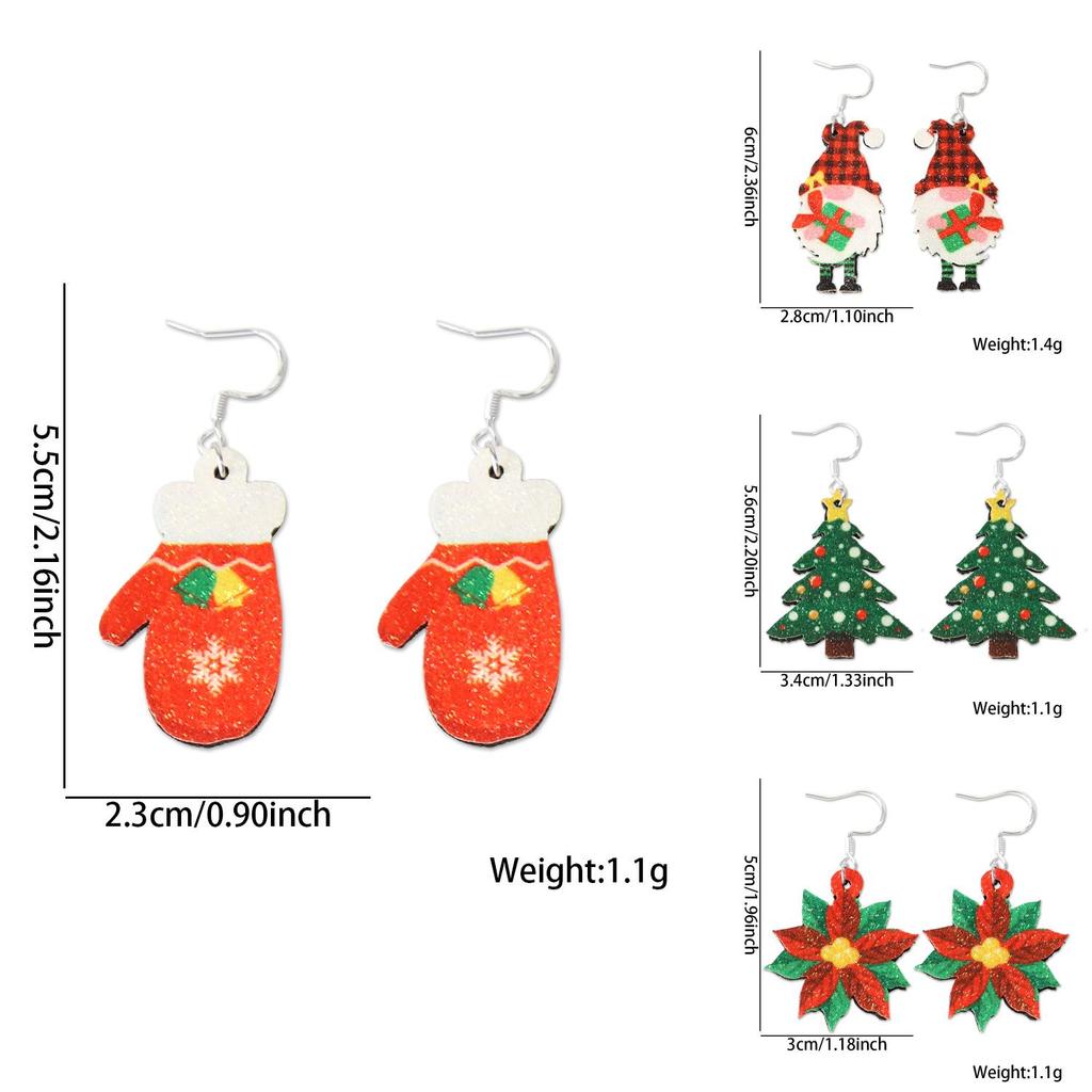 Unique Holiday Earrings Collection Including Cartoon Style Snowman And Rudolph Designs