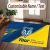 Custom Rug Warrington Wolves Pattern Print Name Text Soft Non‑Slip Floor Carpet for Home Indoor Decoration