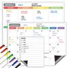 Magnetic Dry Erase Monthly & Weekly Planner Calendar (42×30cm) for Refrigerator