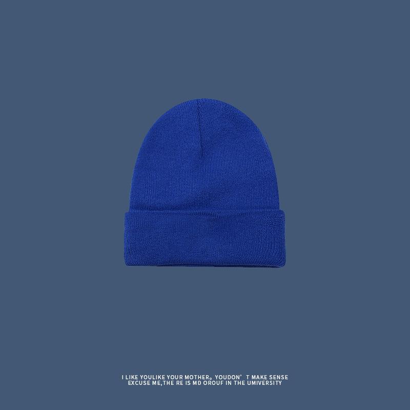 Gestrickte Mützen für Männer im Winter Modische und vielseitige Wollmützen für Herbst und Winter Warme Melonenmützen Kalte Mützen für Frauen