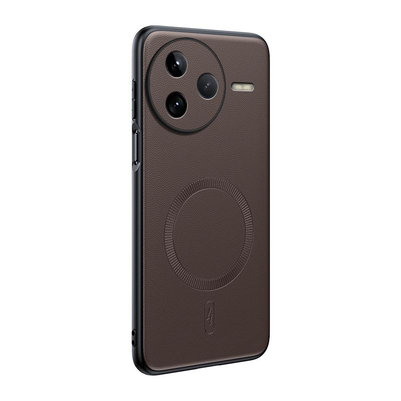 For Poco F7 Pro Case Magnetic Leather Shield Cover For Poco F7 Pro High Quality Anti-Fingerprint Non-Slip PC+TPU